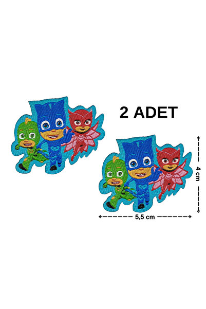 Megas Etiket Ütü ile Yapışan Pijamaskeliler Dokuma Arma/Yama