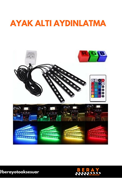 Apex 12 LED 8 RENK AYAK ALTI AYDINLATMA