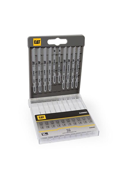 Cat DA06902 10 Parça Profesyonel Ahşap Hassas/Kaba/Düz/Kavisli Kesim Dekupaj Testere Ucu