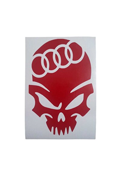meristeed Sticker Vehicle Modified,For Glass and All Smooth Surfaces a Skull Model 950469