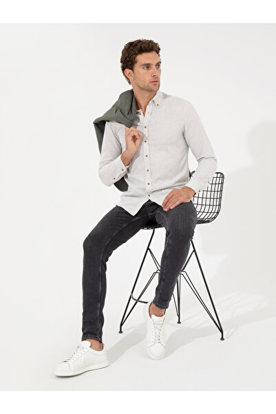 Cacharel Stone Slim Fit Long Sleeve Shirt 50256919-Vr049