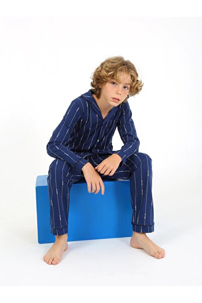 vitmo Піжама для хлопчика Leo - з довгими рукавами, 100% бавовна, на ґудзиках