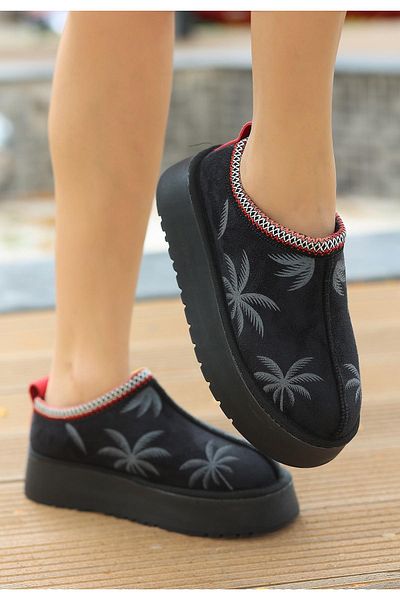 NESSİMO Cizme negre din piele intoarsa N 256841