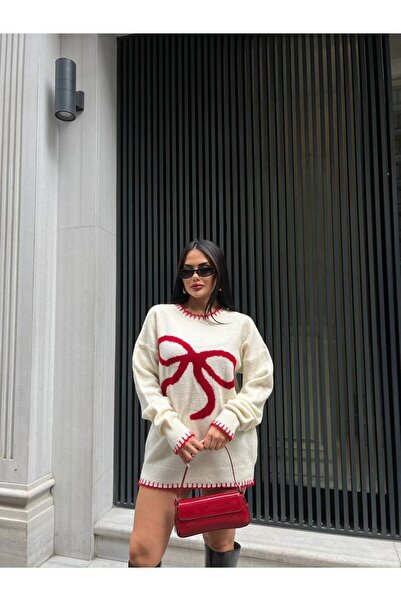 LB Laluna Butik Women's Bow Detailed Sweater