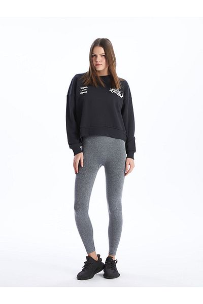 LC Waikiki Lcwk Women's Elastic Waist Solid Leggings