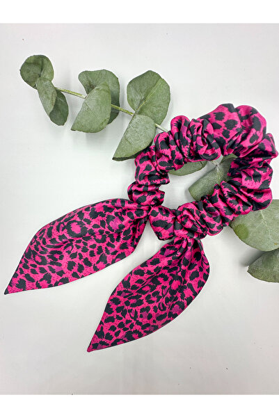 ICON SILK 100% Pure Silk Bow Buckle (Purple Leopard)