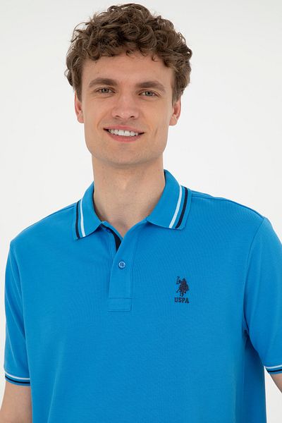 U.S. Polo Assn. Ανδρικό μπλουζάκι βασικό σκούρο μπλε