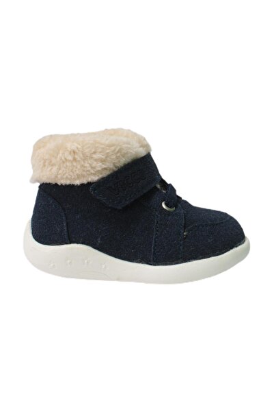Vicco Tinky Fur First Step Boots Navy Blue