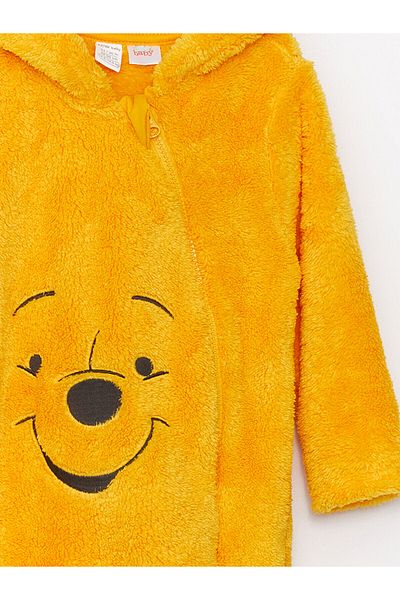 LC Waikiki Lcwk Winnie the Pooh Embroidered Plush Baby Boy Jumpsuit (0-12 Months with Boots, 12 Months Without Boots)