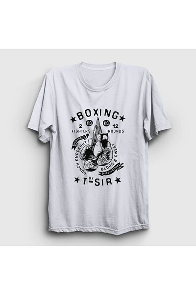 Presmono Unisex Λευκό μπλουζάκι μπόξερ UFC MMA - 496198 ττ