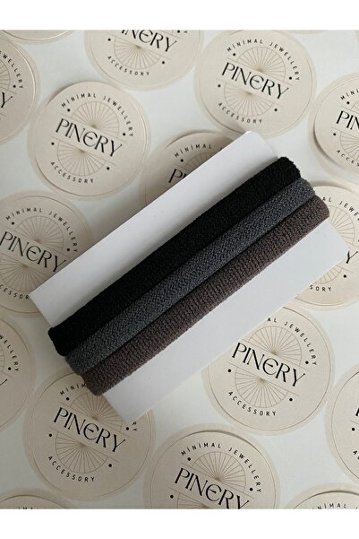 Pinery Jewels Γυναικείο Σετ 3 τεμαχίων πολύχρωμη λαστιχένια πόρπη