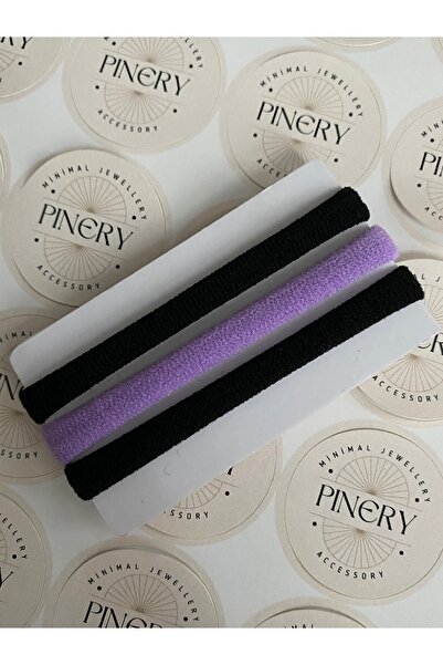 Pinery Jewels Γυναικείο Σετ 3 τεμαχίων πολύχρωμη λαστιχένια πόρπη