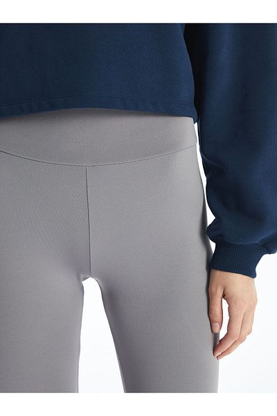 LC Waikiki Lcwk Women's Elastic Waist Extra Tight Fit Solid Leggings