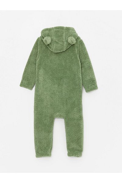 LC Waikiki Lw – Plüsch-Overall für Jungen mit Kapuze (0–12 Monate mit Stiefeletten, 12 Monate ohne Stiefeletten)