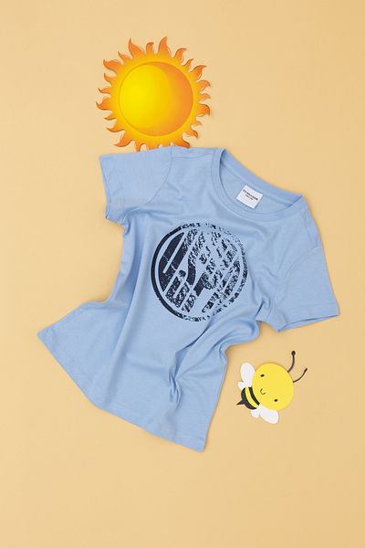 U.S. Polo Assn. Светлосиня тениска с кръгло деколте за момчета 50284819 -Vr003
