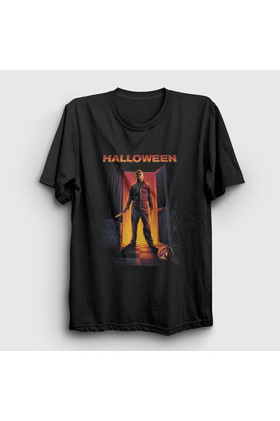 Presmono Michael Myers Unisex Μαύρο μπλουζάκι αποκριών - Απόκριες 500750 ττ