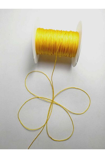 Eskişehir hobi sanat 0.6 mm 20 Meters Rosary String Yellow Color