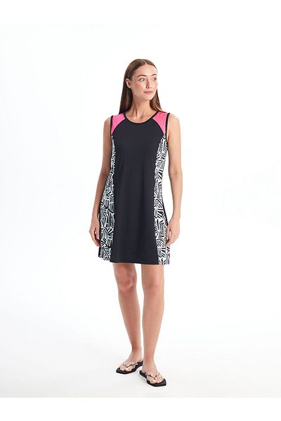 LC Waikiki Lw - Set de costume de baie Hijab pentru damă cu model cu gât crew