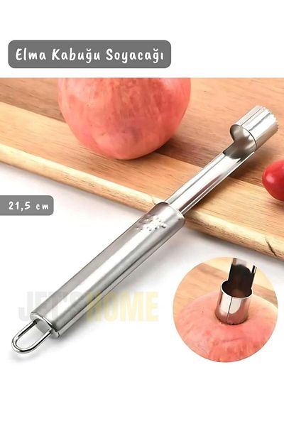 Jet's Home Steel Stainless Apple Corer - 21 cm Peel Peeler