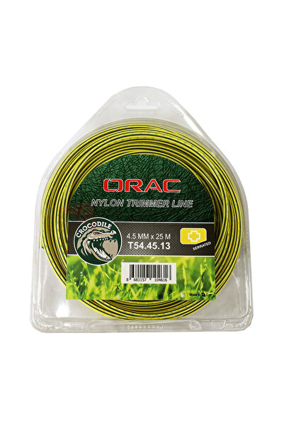 Orac Tırpan Misinası Dişli-Tırtıklı 4.5 mm SARI 25 mt Crocodile