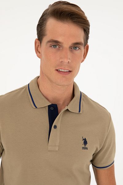 U.S. Polo Assn. Khaki Men's Basic T-Shirt -50284631-VR027