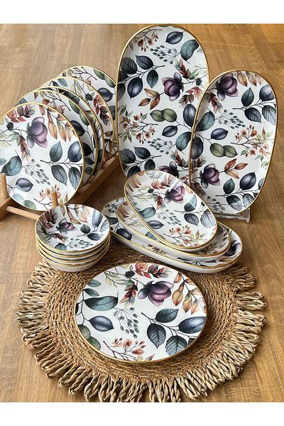 ROSSEV Umay 15 Piece Breakfast Set - 6 Person