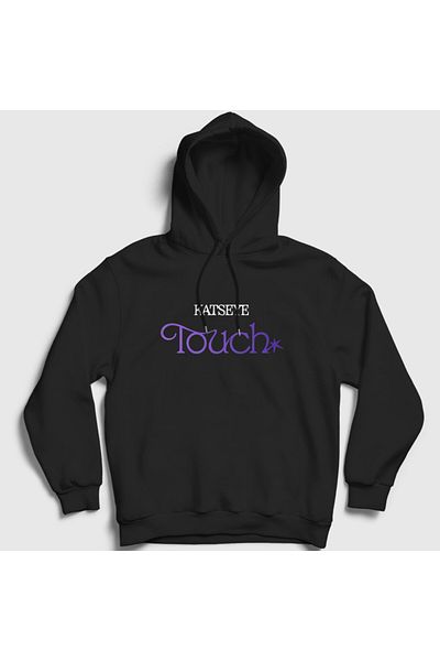 Presmono Μαύρο Unisex Kpop Music Katseye φούτερ με κουκούλα - 499550 ττ