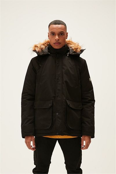 Bad Bear Rock Rabbit Black Men's Hooded Coat