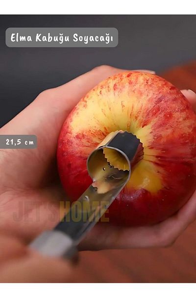 Jet's Home Steel Stainless Apple Corer - 21 cm Peel Peeler