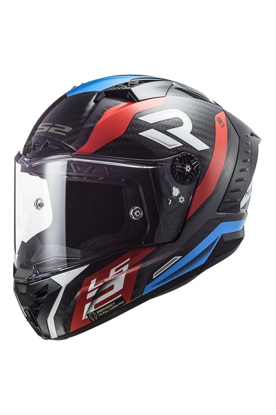 LS2 THUNDER KARBON SUPRA KIRMIZI-MAVİ KASK