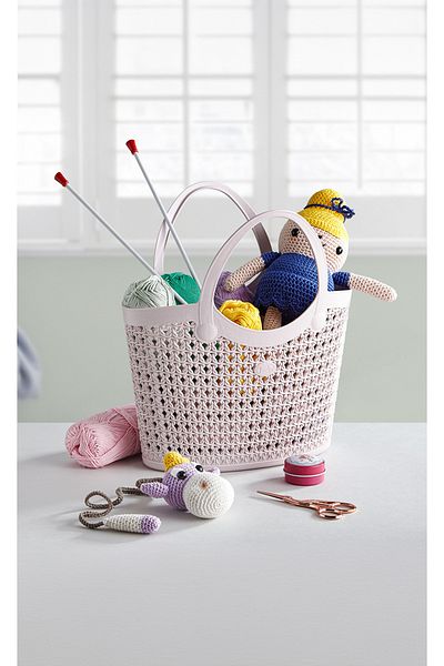 Milenay Flexible Plastic Silicone Multi-Purpose Basket, Bag Organizer, 6Lt, 30X17X32Cm