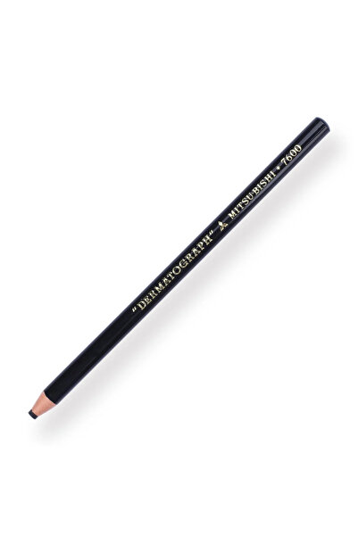 Uni Mitsubishi 7600 China Marker Dermatograf Kalemi Siyah