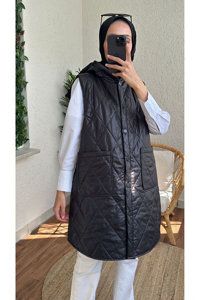 MODA VEDAT Hooded quilted vest