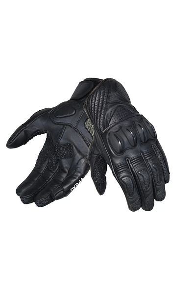 Vexo Chicago Summer Black Leder Gloves