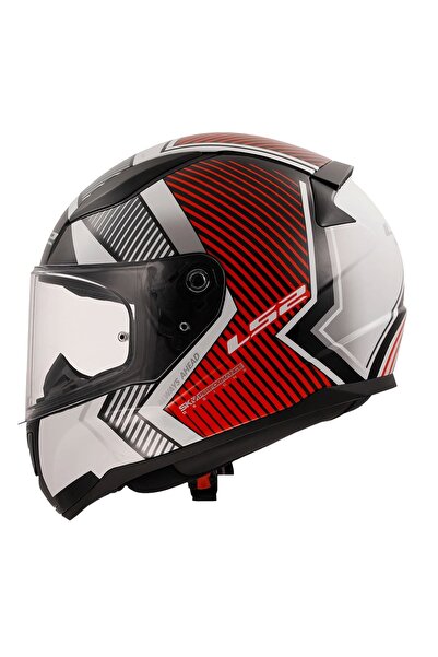 LS2 RAPID 2 EXTRA BEYAZ-KIRMIZI KASK