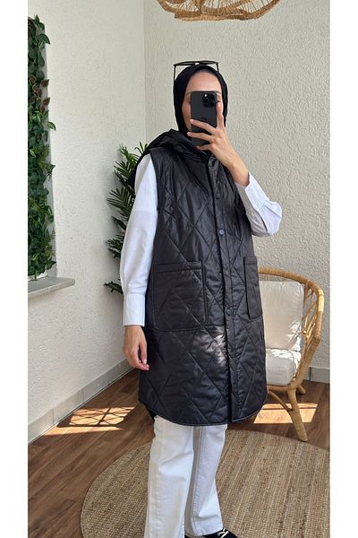 MODA VEDAT Hooded quilted vest