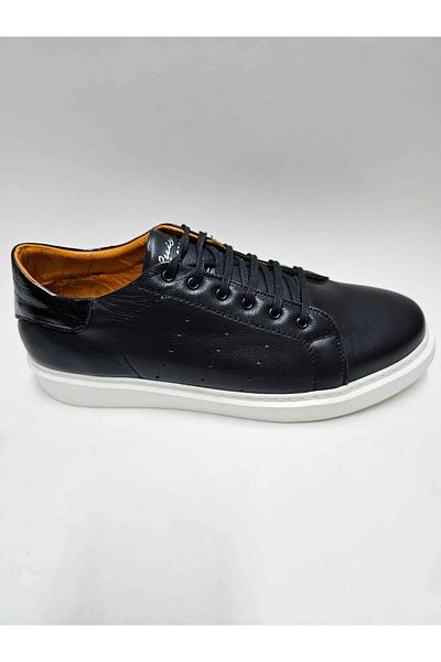 Luis Figo Genuine Leather - Black Eva Sole Casual Men's Shoes (45-46...)
