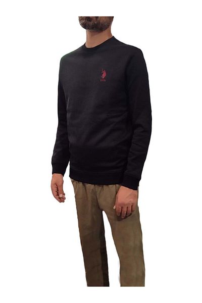 U.S. Polo Assn. U.S.Polo 50270882 -Vr027 Black Sweatshirt - Size L - St07714-Black-L