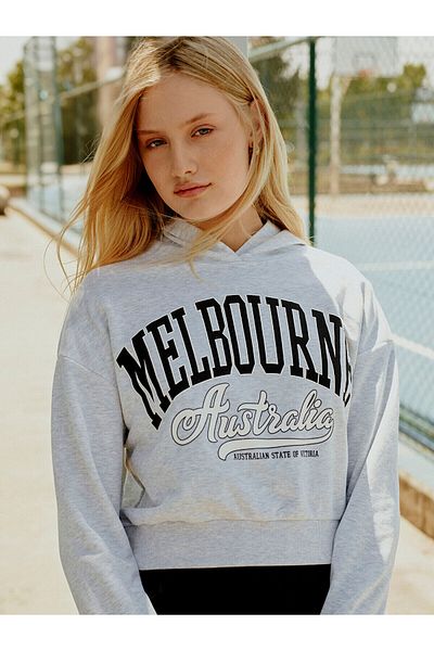 LC Waikiki Lw - Bedruckter langärmeliger Damen-Hoodie