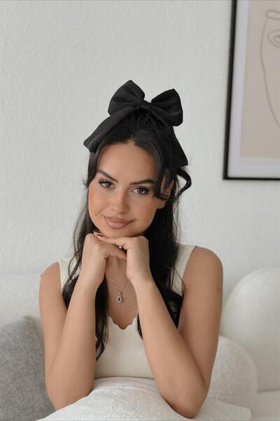 mylove Large Ribbon Buckle Black