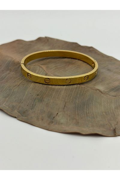 Hobimos Non-Tarnish Steel Cartier Stoneless Bracelet