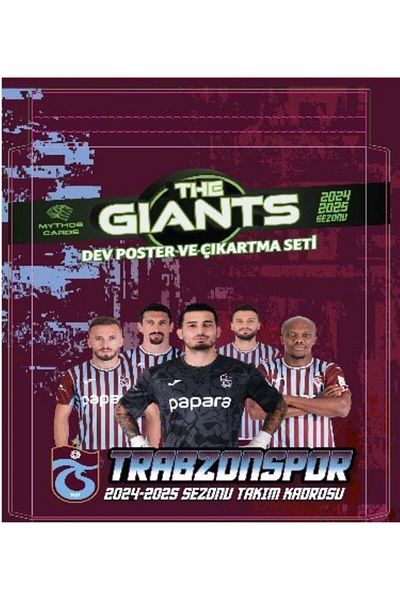 Mythos Cards Trabzonspor the Giants 2024/25 Season Giant Poster and Sticker