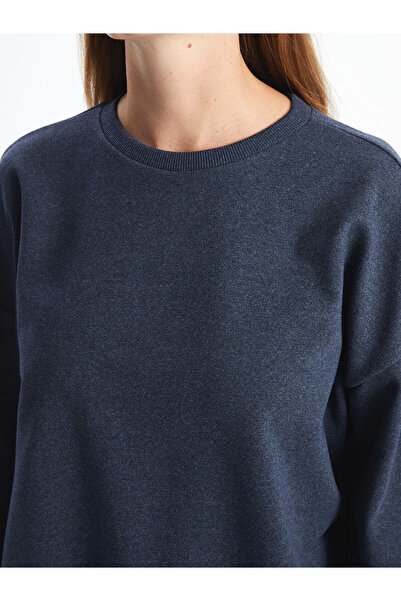 LC Waikiki Lcw Bisiklet Yaka Oversize Kadın Sweatshirt