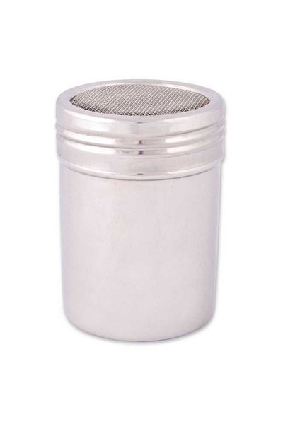 Jet's Home 7 cm Chrome Sprinkler - Squeezed Sifter Powder Sugar