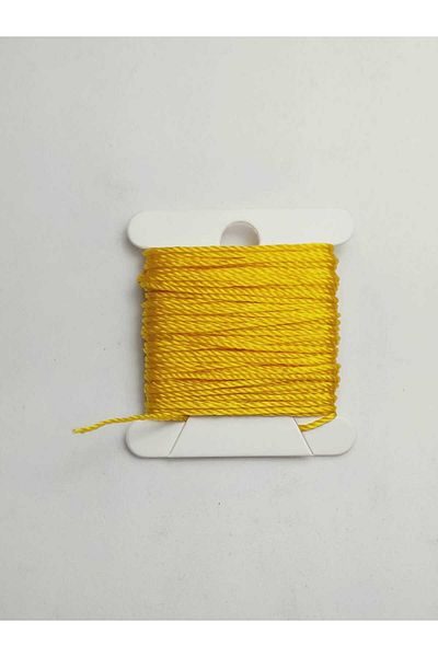 Eskişehir hobi sanat 0.8 mm 5 Meters Rosary String Yellow Color