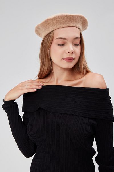 derikem Cap Women's Artist Painter Cap Classic French Beret Fashion Artist Cap Beret Felt French Hat