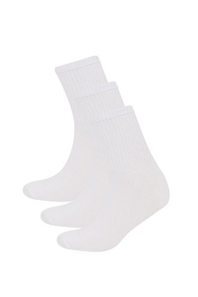 DeFacto 3-teilige Baumwollsocken für Herren D9162axns