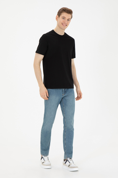 U.S. Polo Assn. Ανδρικό Μαύρο T-Shirt - Basic Model 50284618 -VR046