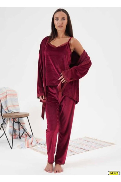 Kodex Estiva 24397 Velvet 3-Piece Pajama Set