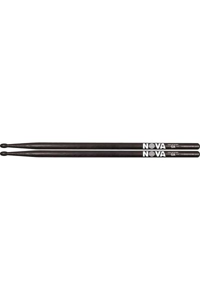 VIC FIRTH Vıcfırth N5ab Baguette (PAIR) Nova 5a Wood Black (BLACK), Hıckory, 1 Baguette (PAIR) Nova 5a Wood Black